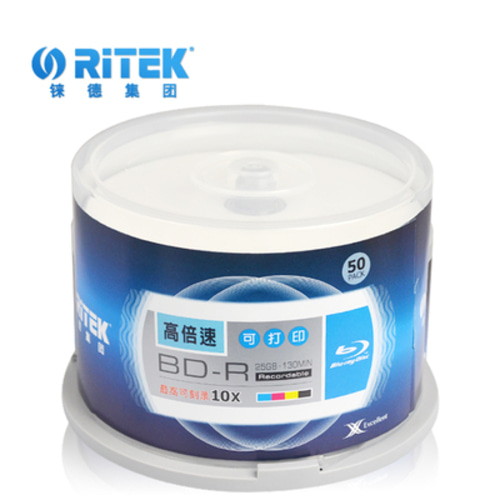 리텍 Ritek 25G BD-R 10배속 Printable Bluray Disc