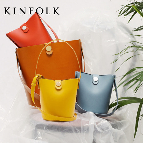 킨포크 - KINFOLK 여성용 잉글랜드 스타일 버킷 크로스백