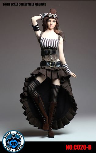 SUPER DUCK C020 1/6 Scale Female Steampunk Costume
