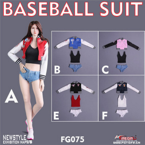 Fire Girl Toys 1/6 FG075 Baseball Suit Female Clothes