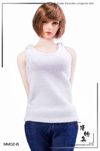 Manmodel 1/6 figure Costume Series MM02 Round neck sleeveless vest Male and female