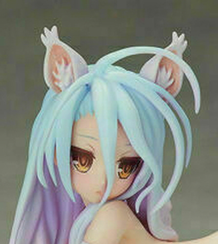 (19) Anime FREEing S-style No Game No Life Shiro Cat Ver. 1/12 PVC Figure 7cm (China handmade Ver)