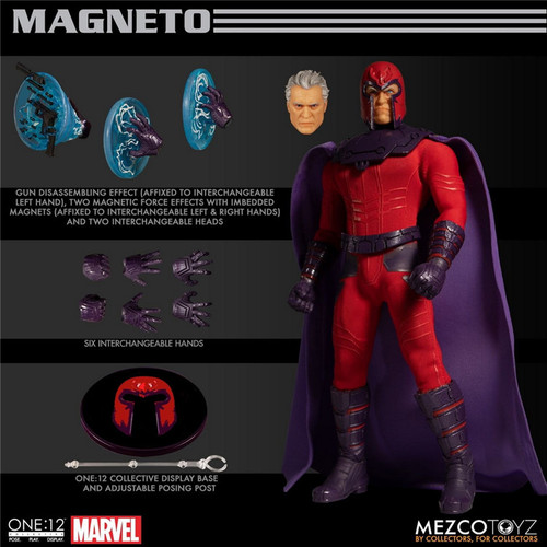 Mezco Toyz Marvel X-Men Magneto Max Eisenhardt 6in 1/12 Action Figure 77140 Toys