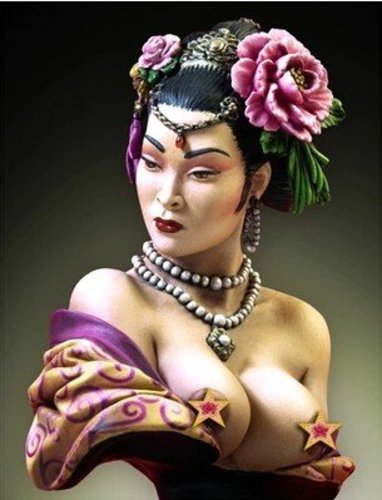 일본 게이샤 흉상 피규어  레진 피규어  프라모델입문  밀리터리프라모델  키덜트샵