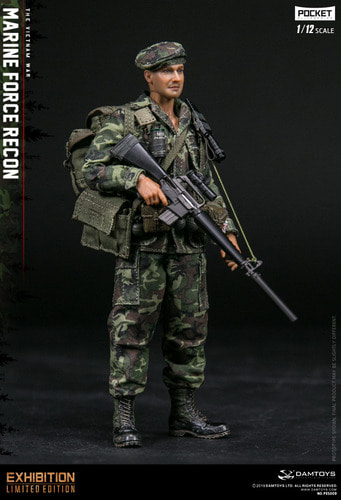 Damtoys 1/12 Pes009 Usa Marine Force Recon In Vietnam Action Figure